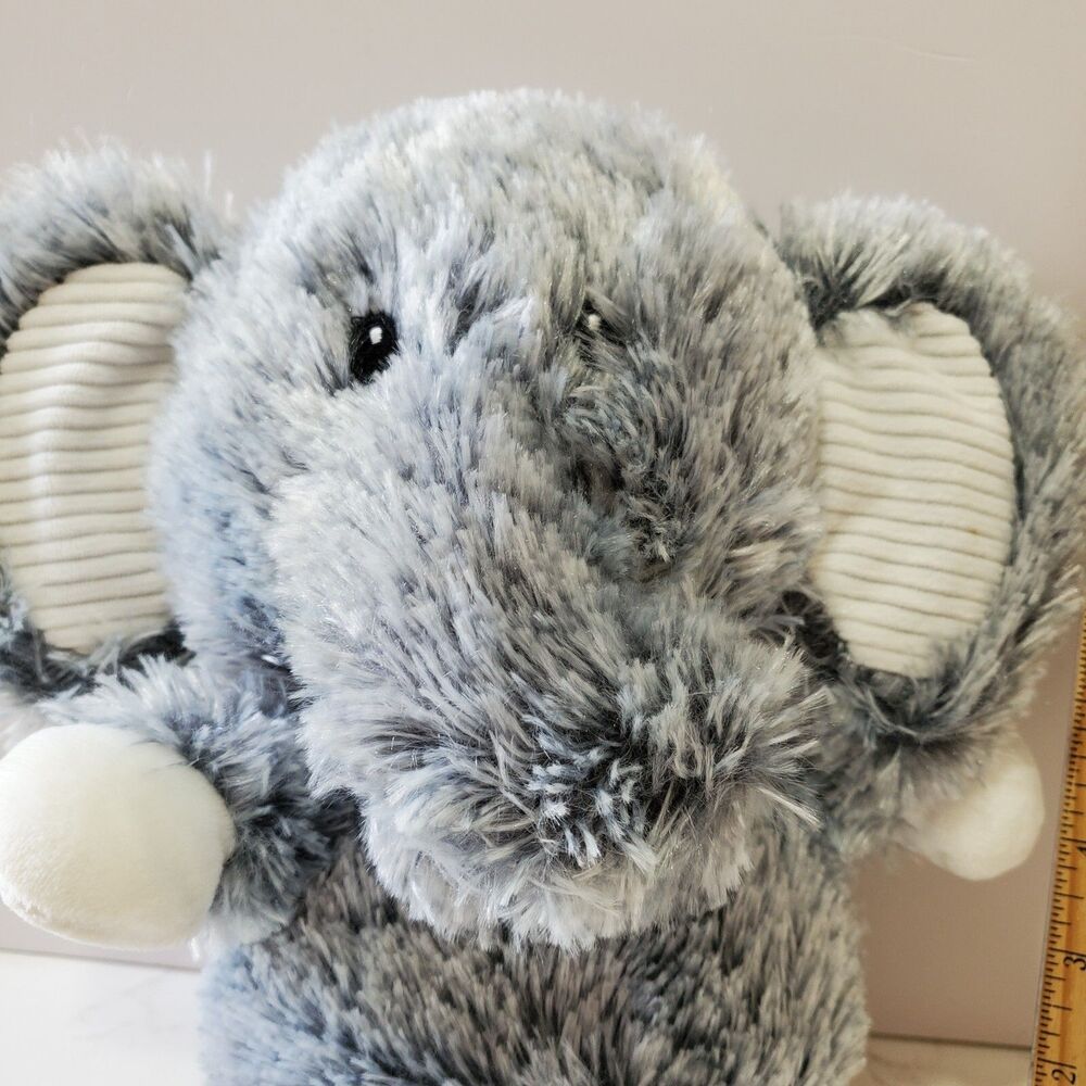 Spark Create Imagine Elephant Plush Gray 15" Stuffed Baby Rattle Crinkle Sensory